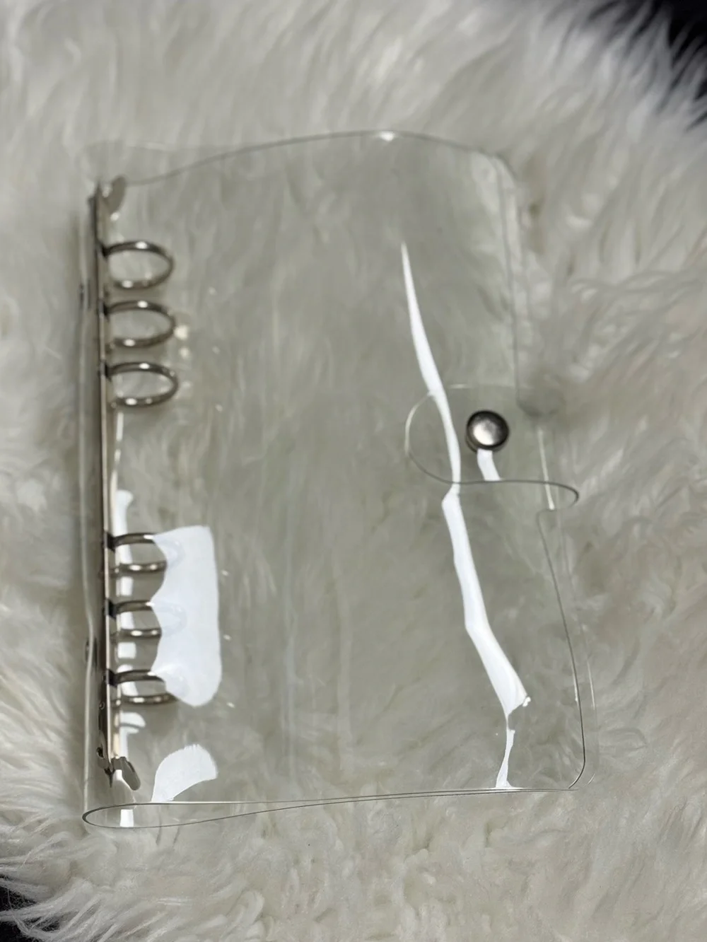 3 pc Clear PVC Ring Binder Planner Cover bundle - TransparentA6 size.   .